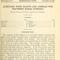 Exercises With Plants and Animals for Southern Rural Schools TOC.jpg