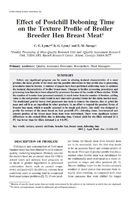 Effect of postchill deboning time on the texture profile of broiler breeder hen breast meat.jpg