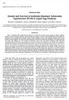 Growth and Survival of Antibiotic-Resistant Salmonella Typhimurium DT104 in Liquid Egg Products.jpg