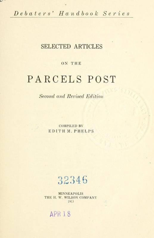 Selected articles on the parcels post Title.jpg