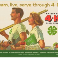 learn, live, serve through 4-H March 3-10 (1962).