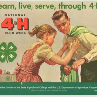 learn, live, serve, through 4-H March 5-12 (1960).