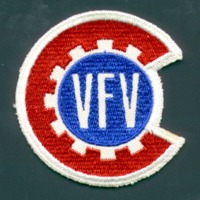 Embroidered patch for Victory Farm Volunteers.