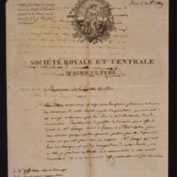 Letter from Silvestre to Thomas Jefferson, concerning agricultural matters.