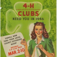 4-H Clubs Need You in 1946.