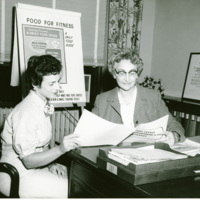 Hazel K. Stiebeling on right