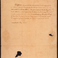 Letter from Jefferson, Thomas to John Cambell White, acknowledging receipt of the melon seed from Persia