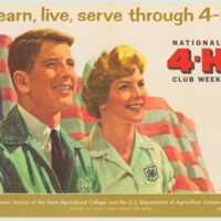 learn, live, serve through 4-H March 4-11 (1961).