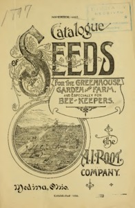 Thumbnail for the first (or only) page of A. I. Root Company&#039;s Catalogue of Seeds.