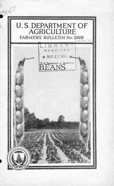 Corbett, L. C. (1923) Beans. Farmers' Bulletin, Number 289, revised