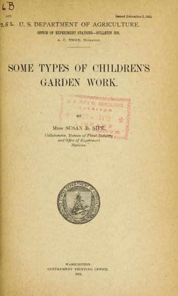 Some types of children's garden work cover
