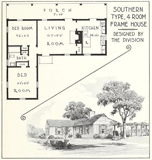 Southern Type 4 Room Frame House