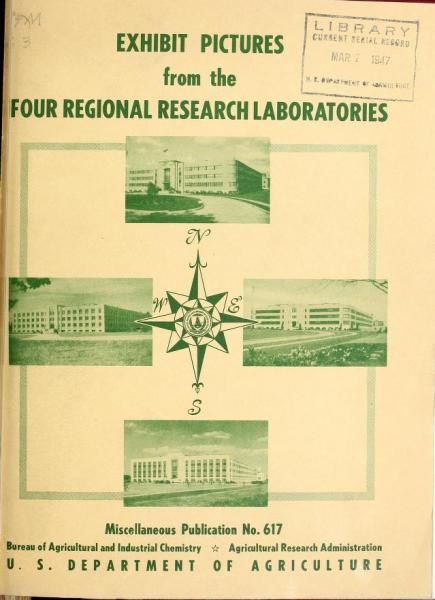 Exhibit pictures from the four regional research laboratories cover