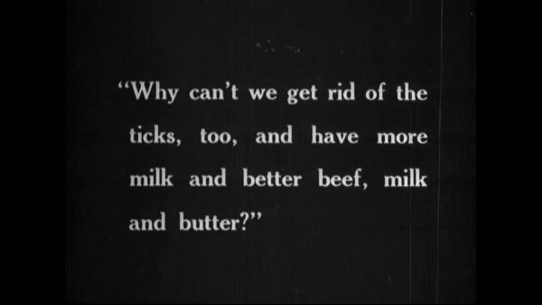 why can't we get rid of the ticks too and have more and better beef, milk, and butter?