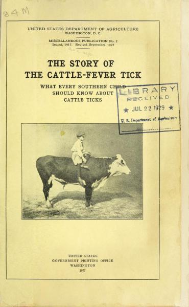 Cover of The Story of the cattle-fever tick: What every southern child should know about cattle ticks